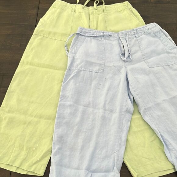 Bundle of lime green and sky blue pants - Picture 1 of 13